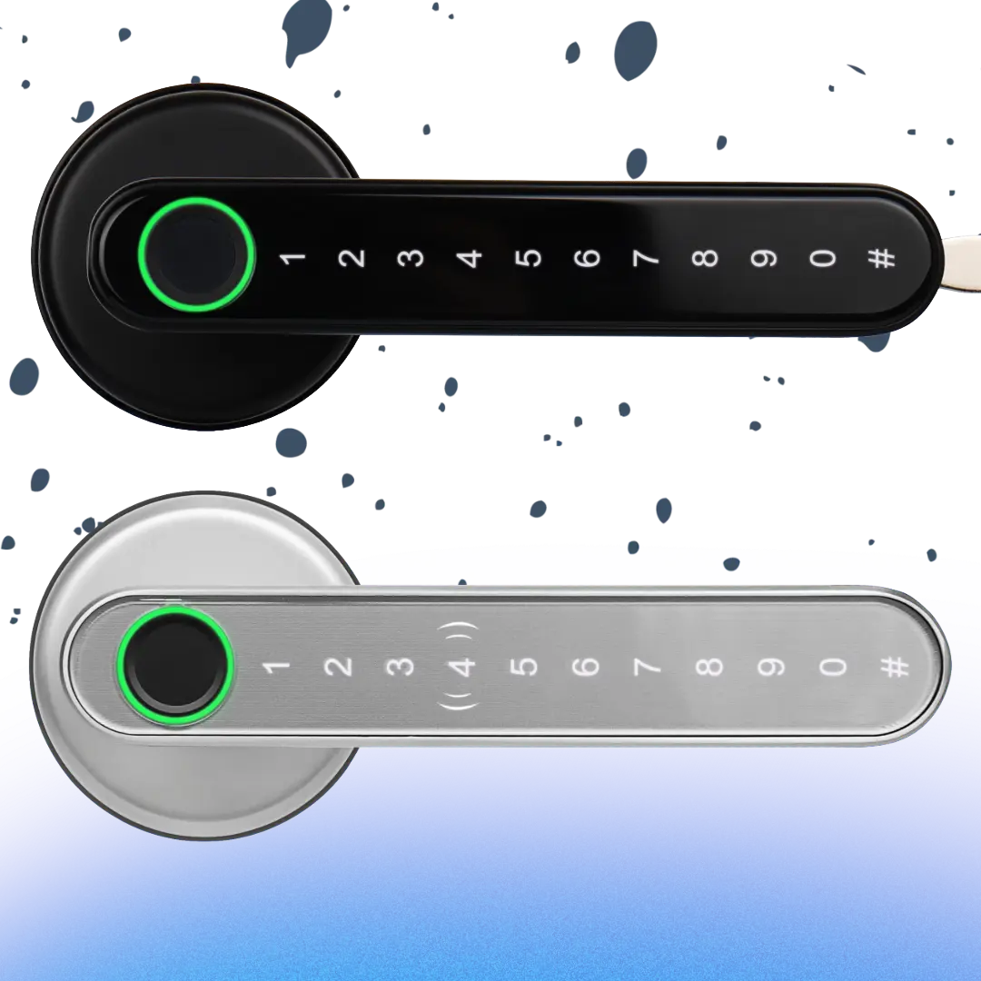 מנעול חכם בשתי צבעים לדלתות פנים